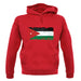Jordan Grunge Style Flag unisex hoodie