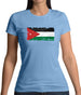 Jordan Grunge Style Flag Womens T-Shirt