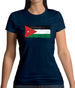 Jordan Grunge Style Flag Womens T-Shirt