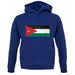 Jordan Grunge Style Flag unisex hoodie