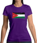Jordan Grunge Style Flag Womens T-Shirt