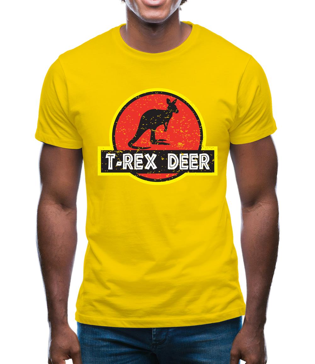 T-Rex Deer Mens T-Shirt