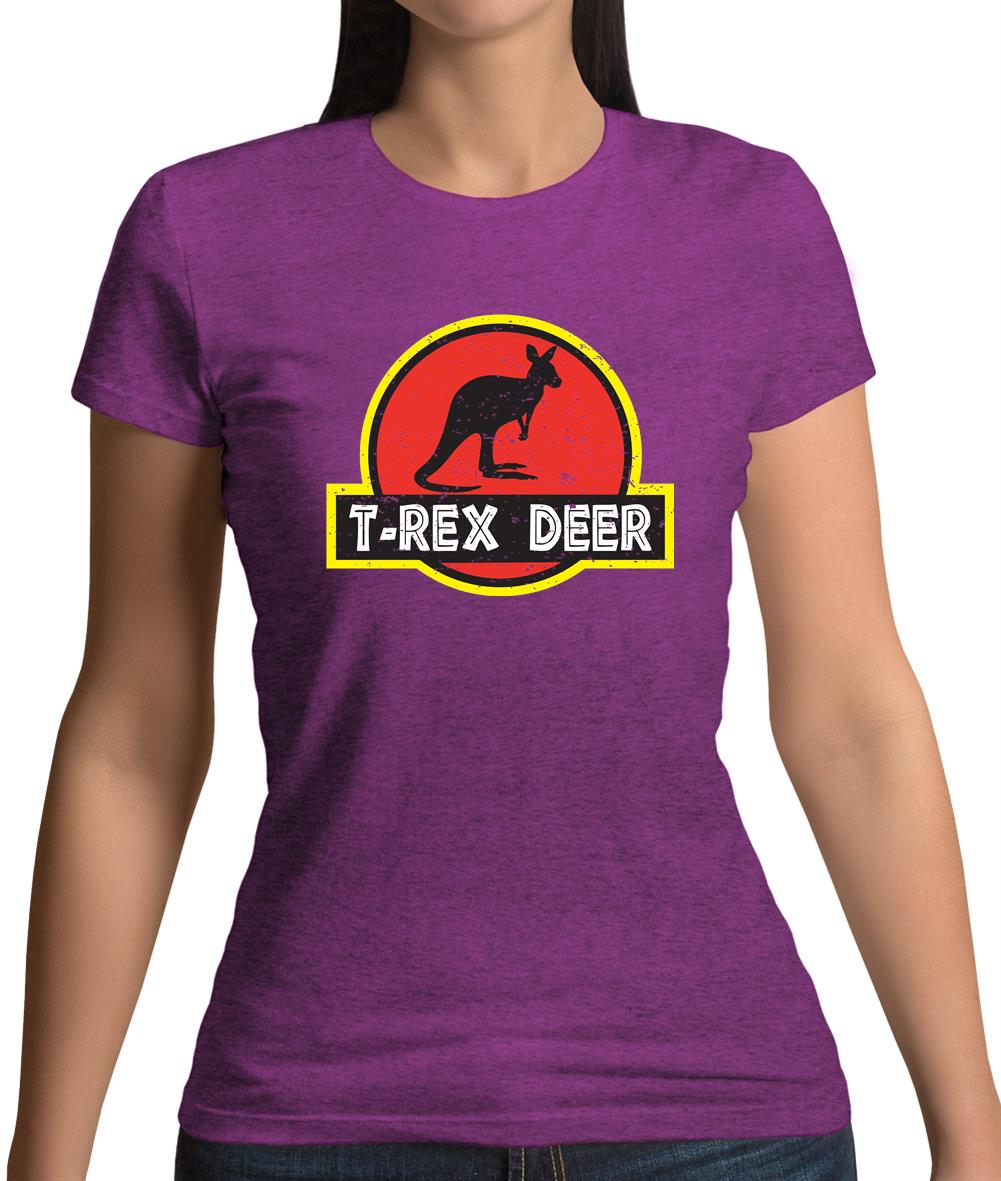 T-Rex Deer Womens T-Shirt