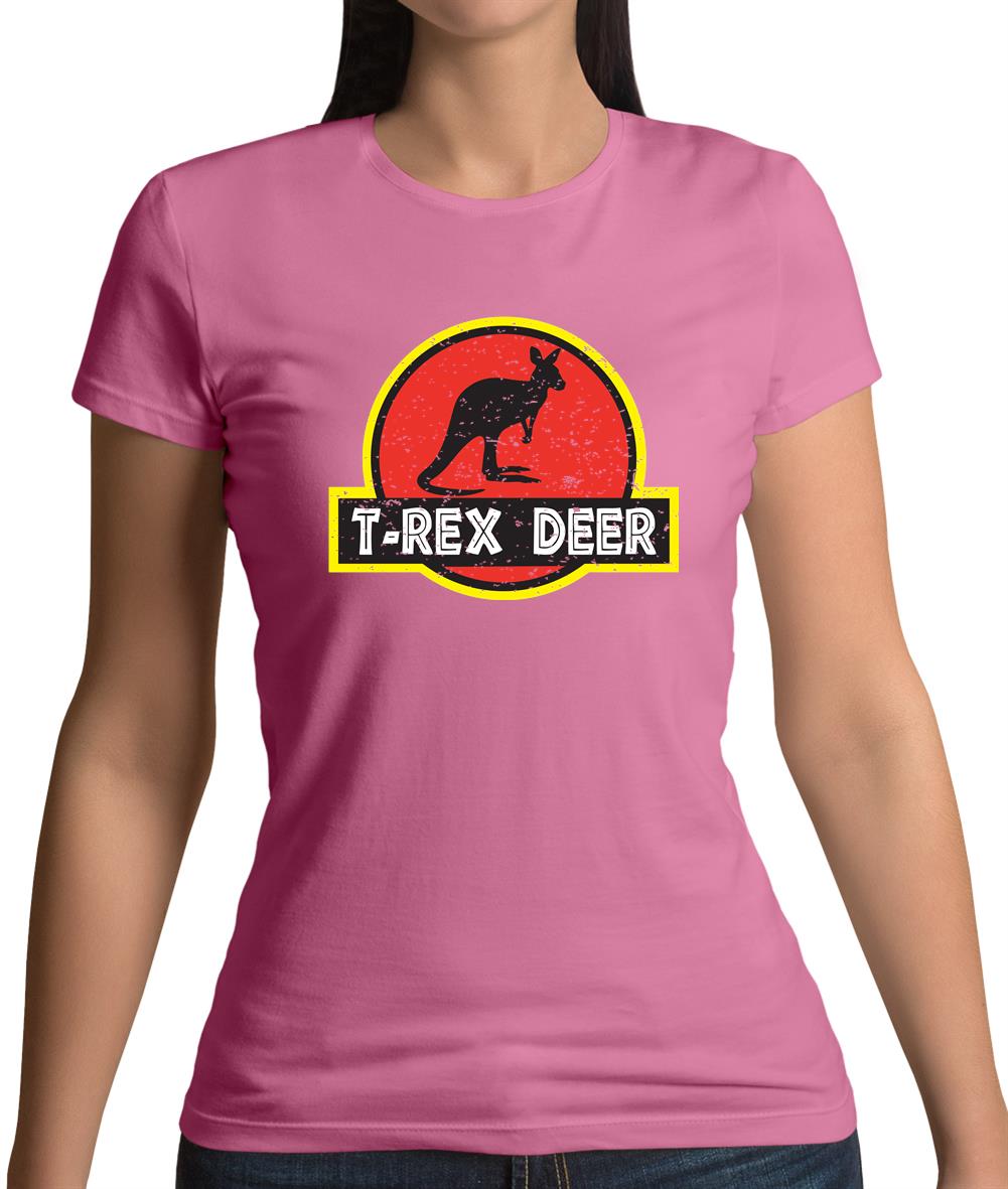 T-Rex Deer Womens T-Shirt