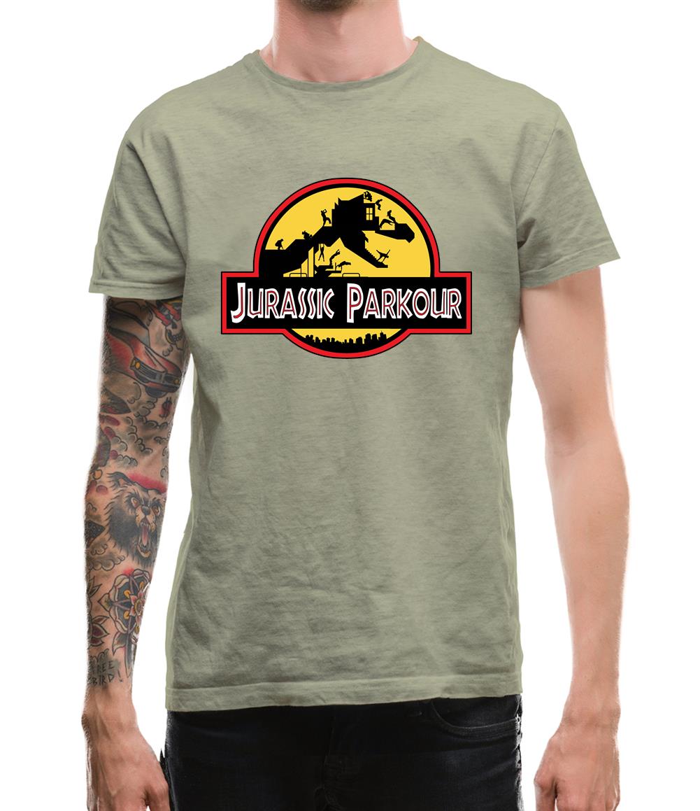 Jurassic Parkour Mens T-Shirt
