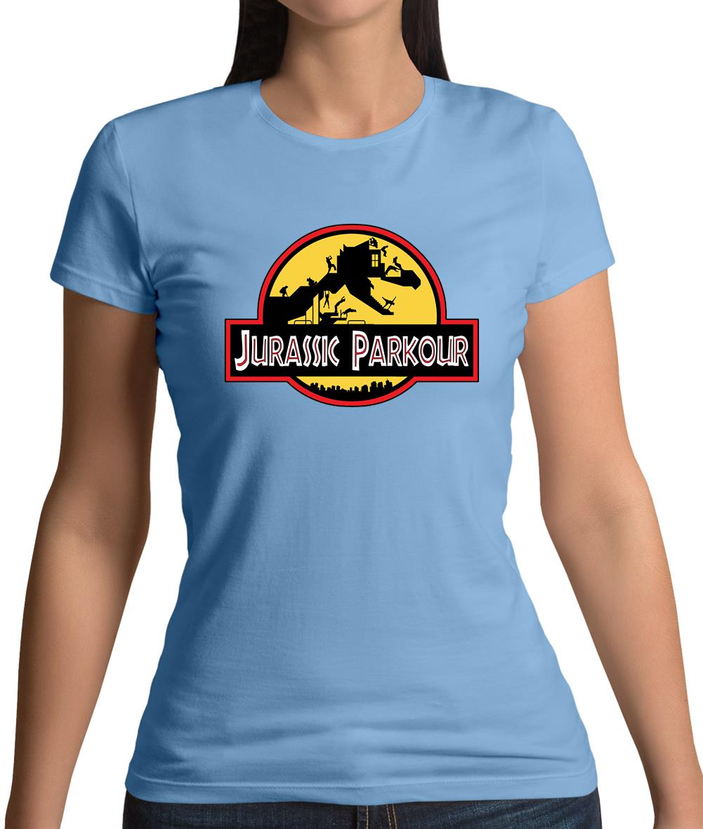 Jurassic Parkour Womens T-Shirt