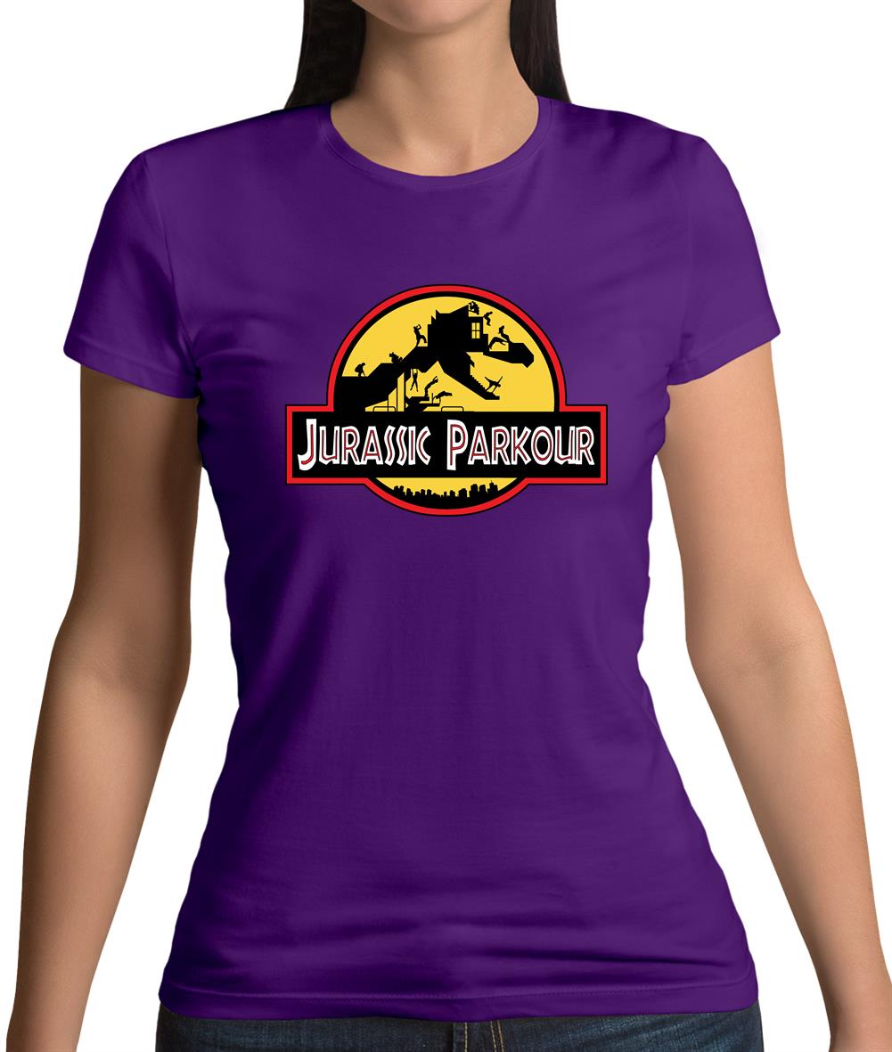 Jurassic Parkour Womens T-Shirt