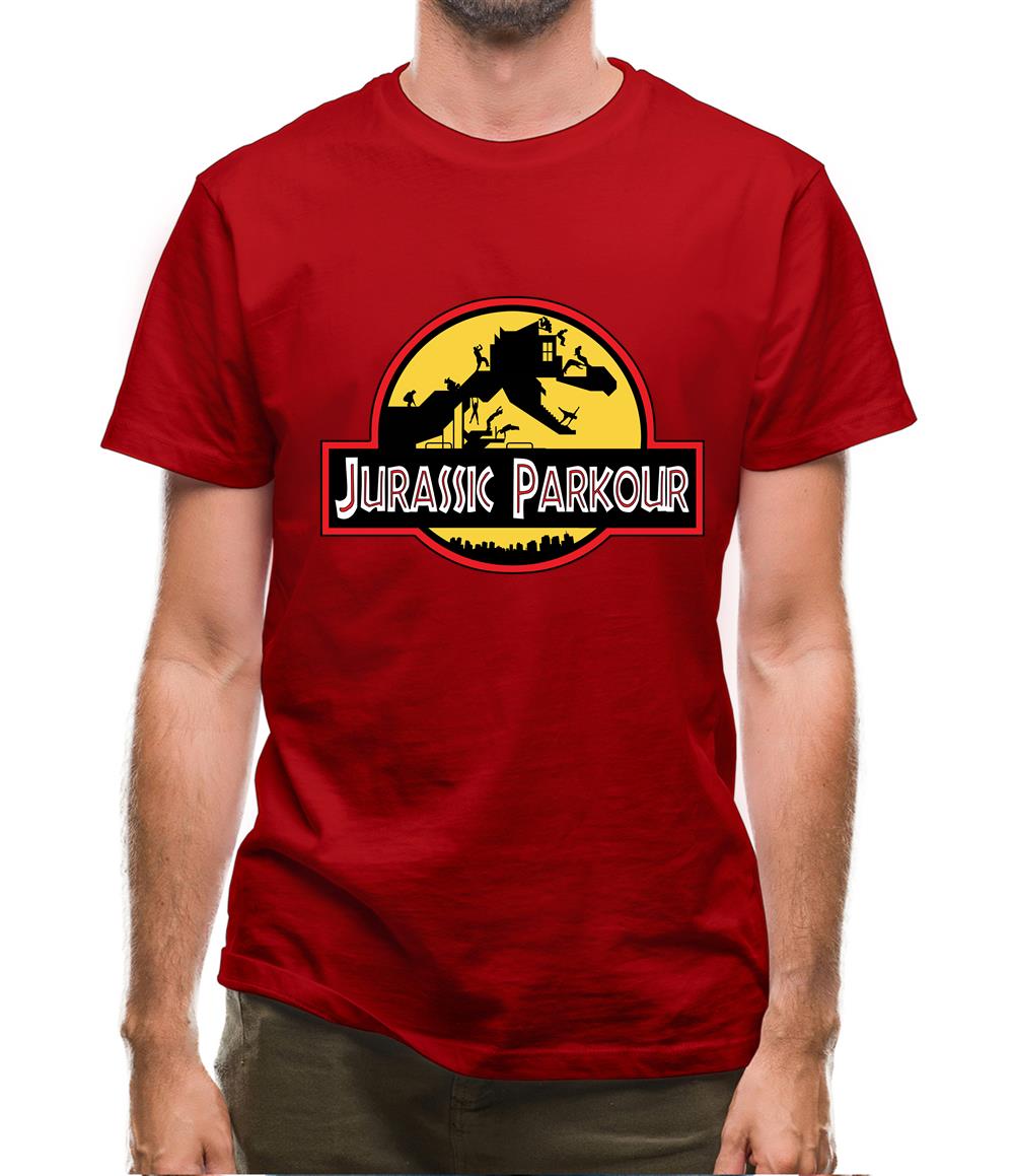 Jurassic Parkour Mens T-Shirt