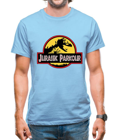 Jurassic Parkour Mens T-Shirt