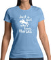 Just A Girl Who Loves Horses Womens T-Shirt