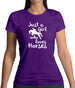 Just A Girl Who Loves Horses Womens T-Shirt