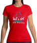 Just A Girl Who Loves Ice Skating Womens T-Shirt