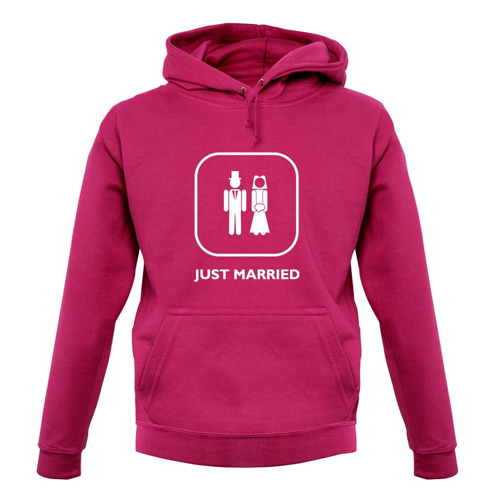 Just Married Bride & Groom unisex hoodie