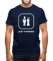 Just Married Bride & Groom Mens T-Shirt