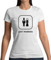 Just Married Bride & Groom Womens T-Shirt