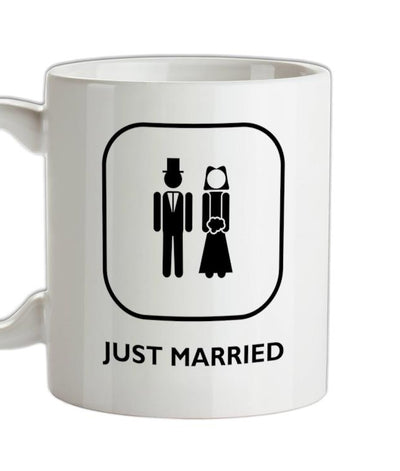 Just Married Bride & Groom Ceramic Mug