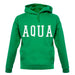 Justcie Aqua College Style unisex hoodie