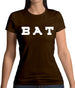 Justcie Bat College Style Womens T-Shirt