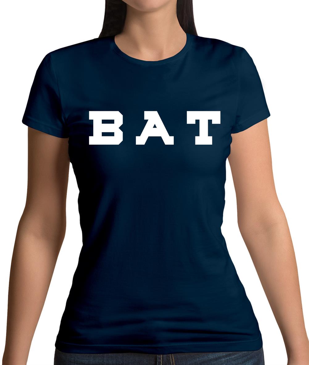 Justcie Bat College Style Womens T-Shirt