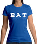 Justcie Bat College Style Womens T-Shirt