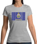 Kansas Barcode Style Flag Womens T-Shirt