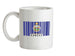 Kansas Barcode Style Flag Ceramic Mug