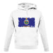 Kansas Grunge Style Flag unisex hoodie