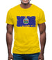 Kansas Grunge Style Flag Mens T-Shirt