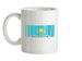 Kazakhstan Barcode Style Flag Ceramic Mug