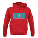 Kazakhstan Barcode Style Flag unisex hoodie