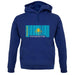 Kazakhstan Barcode Style Flag unisex hoodie