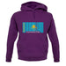 Kazakhstan Barcode Style Flag unisex hoodie