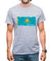 Kazakhstan Grunge Style Flag Mens T-Shirt