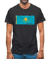 Kazakhstan Grunge Style Flag Mens T-Shirt