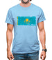 Kazakhstan Grunge Style Flag Mens T-Shirt
