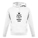 Keep Calm And Bake On unisex hoodie