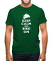 Keep Calm And Bike On Mens T-Shirt