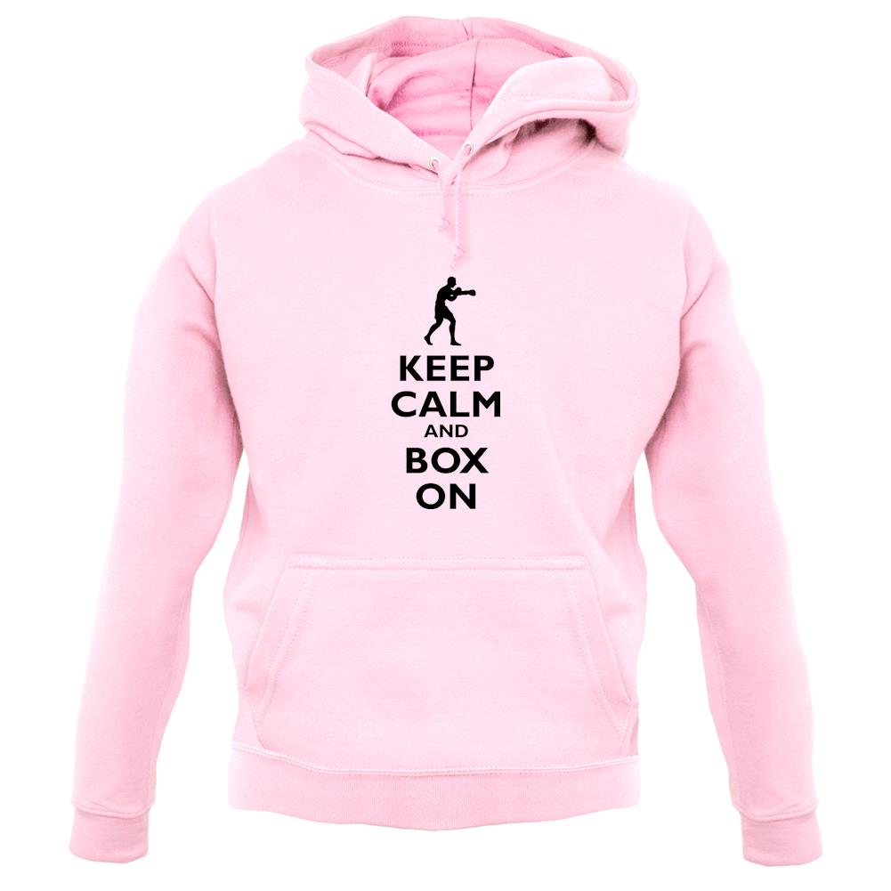 Keep Calm And Box On unisex hoodie