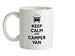 Keep Calm And Camper Van (Bay Window) Ceramic Mug