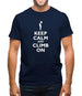 Keep Calm And Climb On Mens T-Shirt