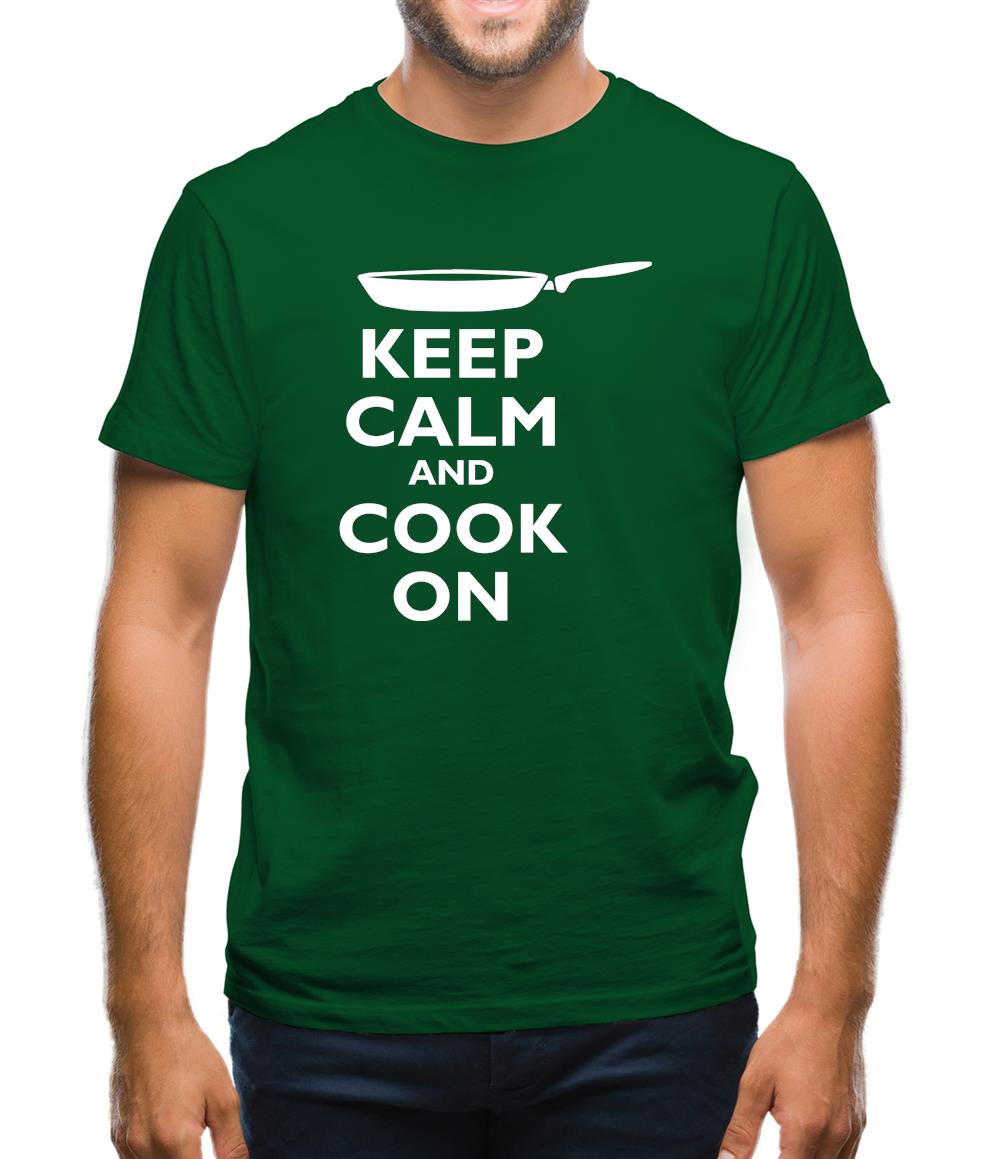 Keep Calm And Cook On Mens T-Shirt