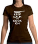 Keep Calm And Cook On Womens T-Shirt