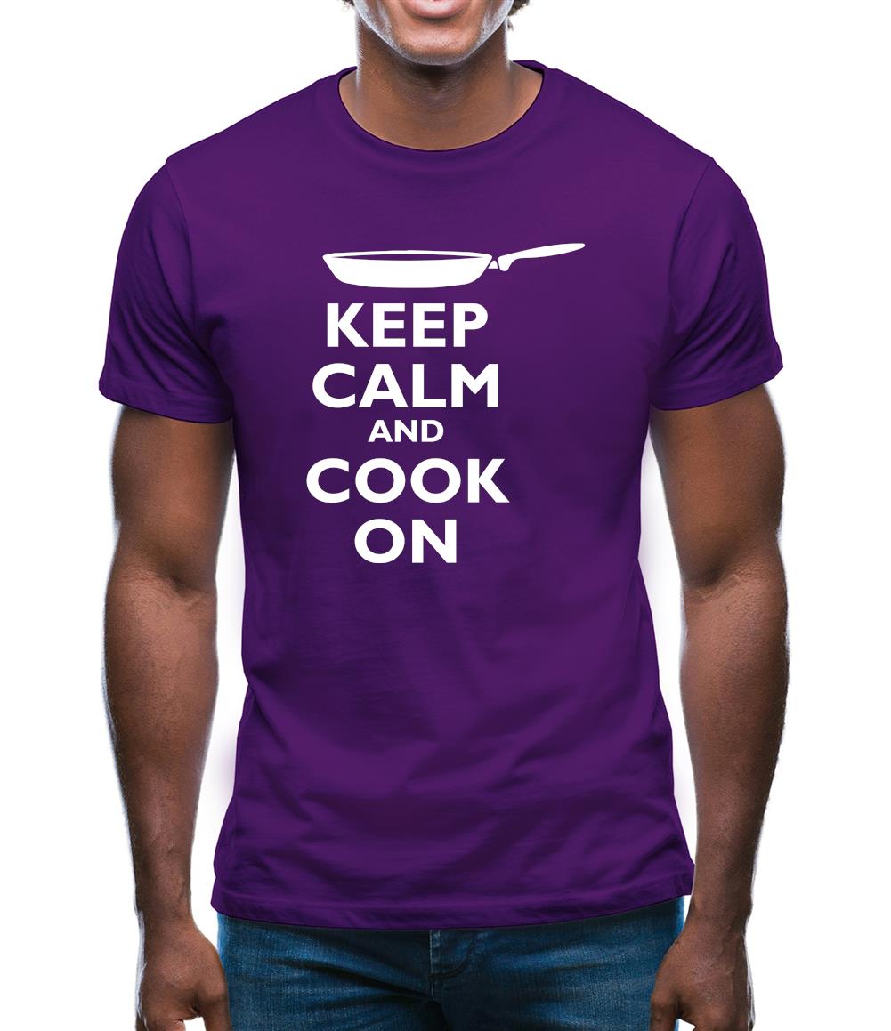 Keep Calm And Cook On Mens T-Shirt