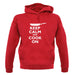 Keep Calm And Cook On unisex hoodie