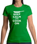 Keep Calm And Cook On Womens T-Shirt