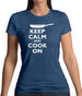 Keep Calm And Cook On Womens T-Shirt