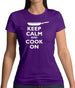 Keep Calm And Cook On Womens T-Shirt