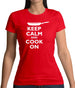 Keep Calm And Cook On Womens T-Shirt