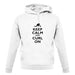 Keep Calm And Curl On unisex hoodie