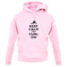 Keep Calm And Curl On unisex hoodie